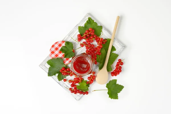 Red currant jelly — Stock Photo, Image