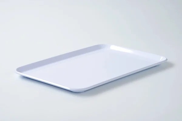 White serving tray — Stock Photo, Image