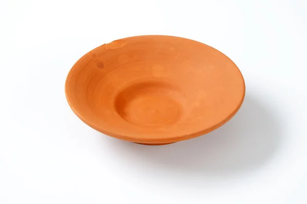 Red clay bowl — Stock Photo, Image