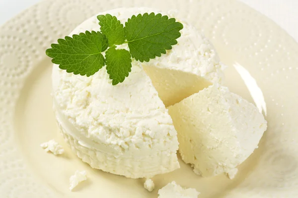 Fresh curd cheese — Stock Photo, Image