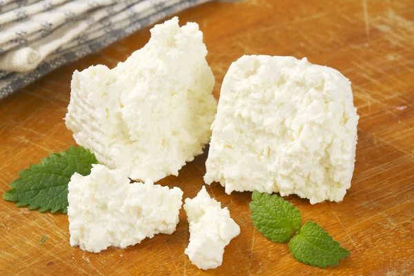 Fresh curd cheese — Stock Photo, Image