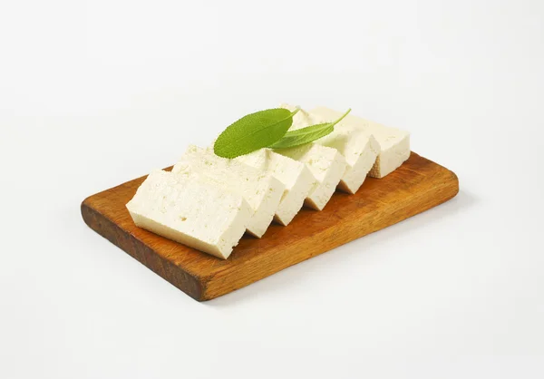 Szelet friss tofu — Stock Fotó