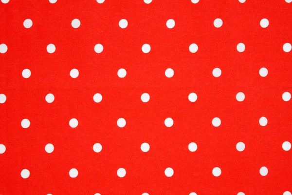 Червона точкова тканина полоки — стокове фото