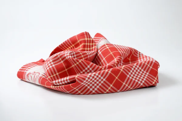 红色和白色的毛巾 — 图库照片
