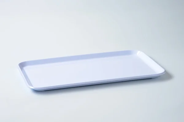White serving tray — Stock Photo, Image