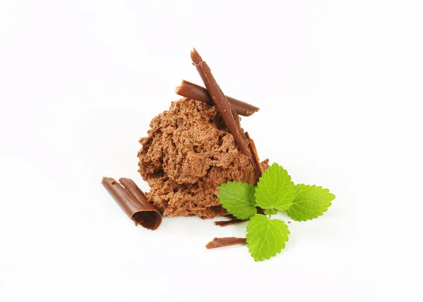 Chocolade mousse (Mousse au chocolat) — Stockfoto