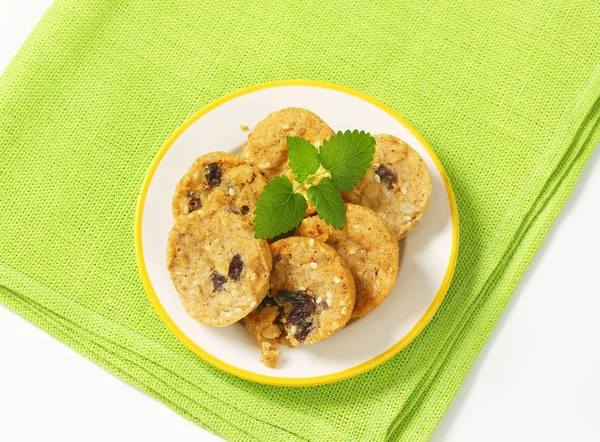 Nut and seed cookies — Stock Photo, Image