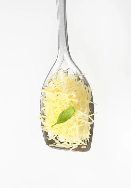 Heap of grated cheese — Stock Photo, Image