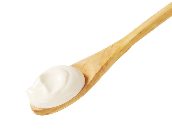 Smooth creme fraiche — Stock Photo, Image