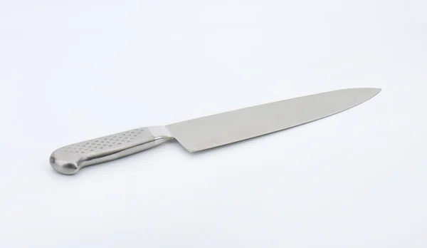 Полностью металлический кухонный нож — стоковое фото