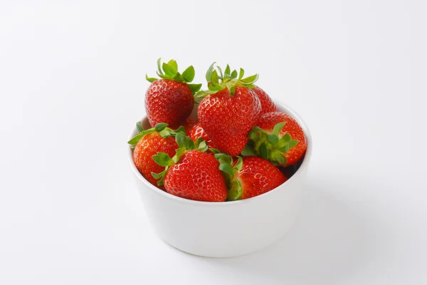 Bowl of strawberries — Stock Photo, Image