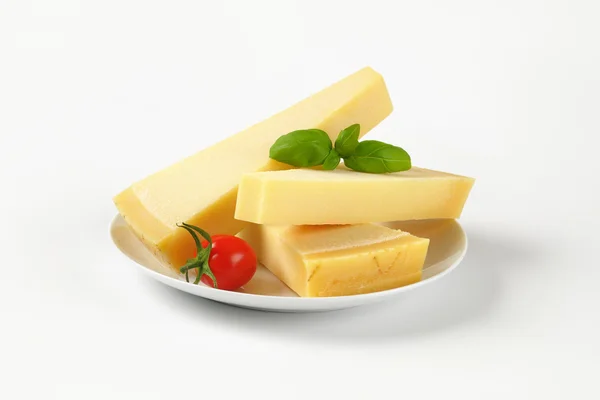 Wedges of parmesan cheese — Stock Photo, Image