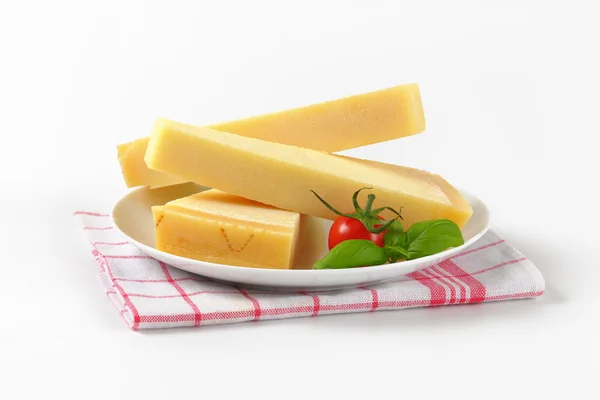 Wedges of parmesan cheese — Stock Photo, Image