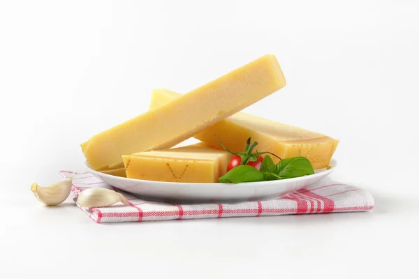 Wedges of parmesan cheese — Stock Photo, Image