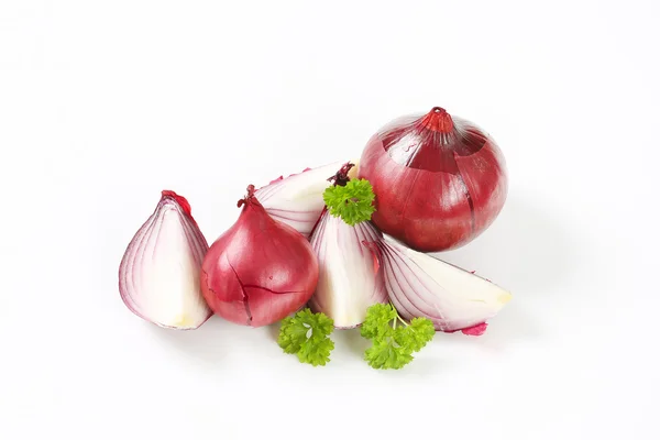 Fresh red onions — Stock Photo, Image