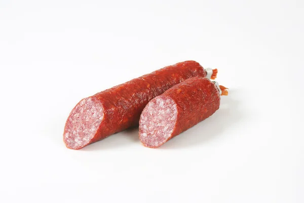 Saucisse de salami séchée à l'air — Photo