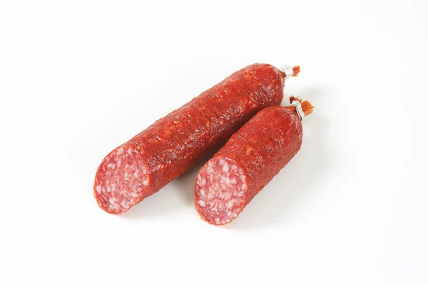 Saucisse de salami séchée à l'air — Photo