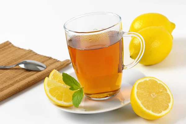 Tè nero con limone — Foto Stock