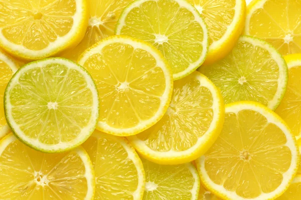 Kawałki cytryny i limonki — Zdjęcie stockowe