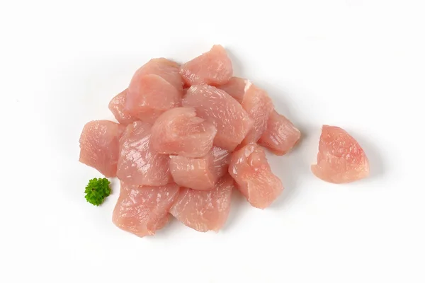 Diced turkey breast — Stock Photo, Image