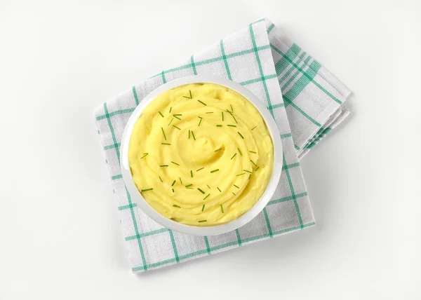 Mashed potatoes with chives — Stock Photo, Image