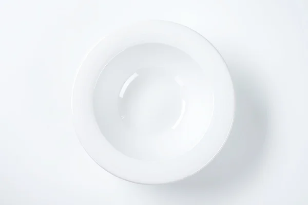 Prato de sopa branca — Fotografia de Stock
