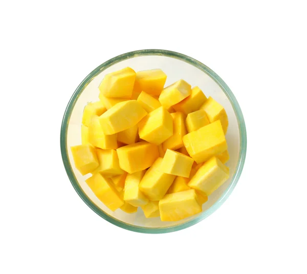 Diced yellow pumpkin — Stock Photo, Image