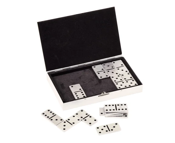 Domino set in case — Stock Photo, Image