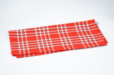 Kırmızı ve beyaz peçete kontrol