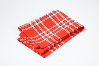 Kırmızı ve beyaz peçete kontrol