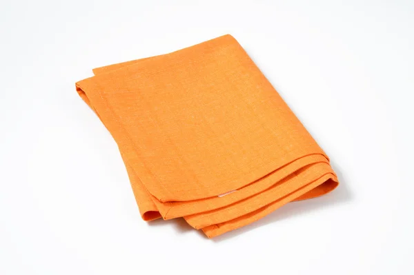 Serviette pliée orange — Photo