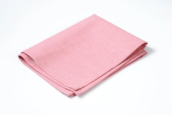 Roze doek servet — Stockfoto