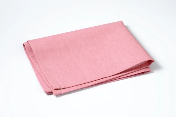 Roze doek servet — Stockfoto