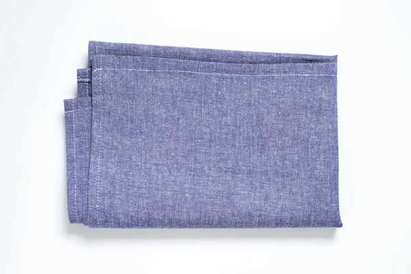 蓝色的布餐巾 — 图库照片