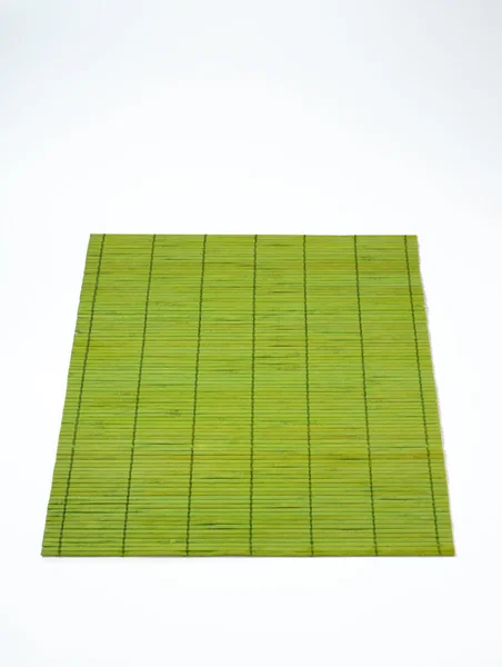 Estera de mesa de bambú verde — Foto de Stock