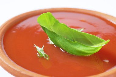 Kalın domates çorbası.