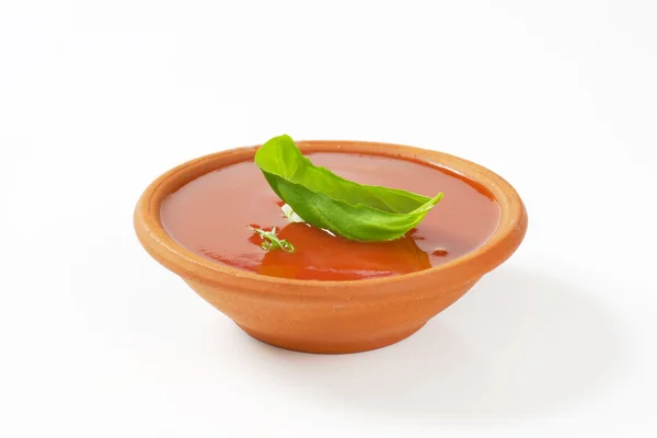 Thick tomato soup — Stock Photo, Image