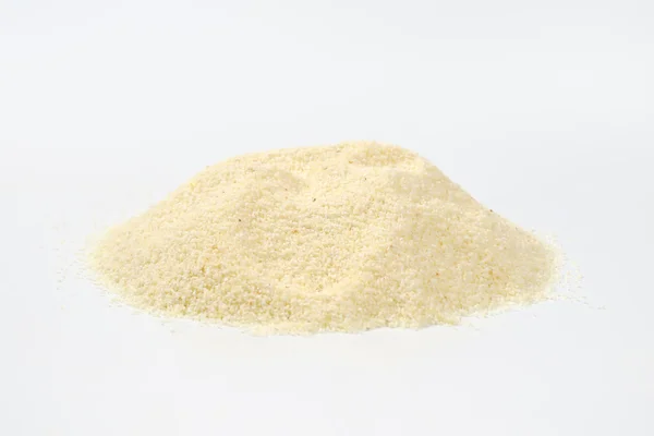 白のひき割りトウモロコシのグリッツ — ストック写真