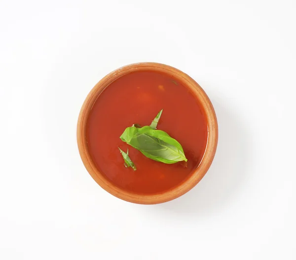 Thick tomato soup — Stock Photo, Image