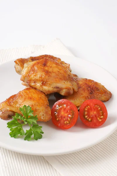 Coxas de frango assadas — Fotografia de Stock