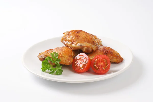 Coxas de frango assadas — Fotografia de Stock