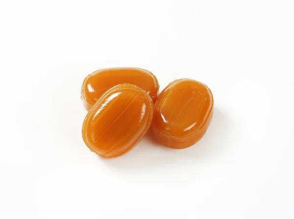 Hard caramel candies — Stock Photo, Image