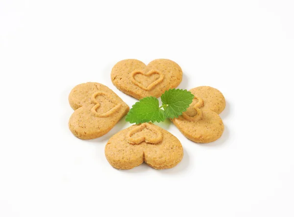 Szív alakú cookie-k — Stock Fotó