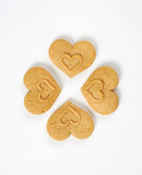 Galletas en forma de corazón — Foto de Stock