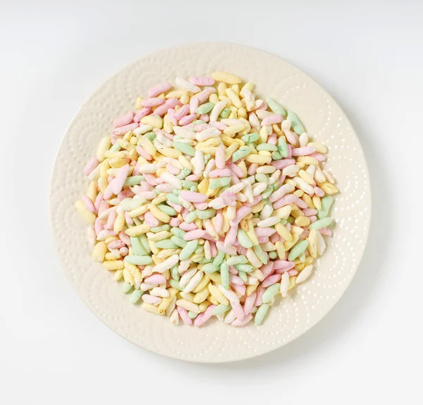 Colored puffed rice — Stock Photo, Image