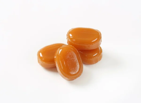 Hard caramel candies — Stock Photo, Image