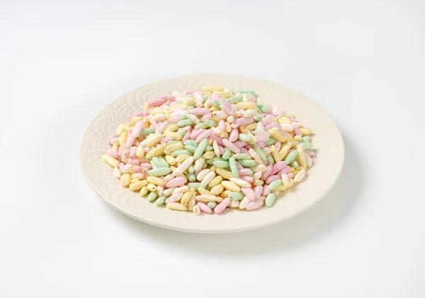 Colored puffed rice — Stock Photo, Image