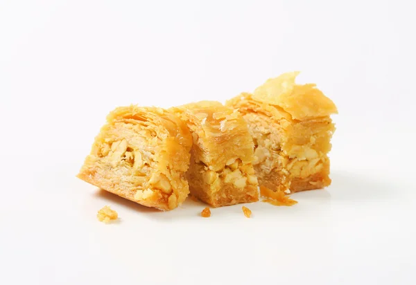 Moer gevuld gelaagde gebak (Baklava) — Stockfoto