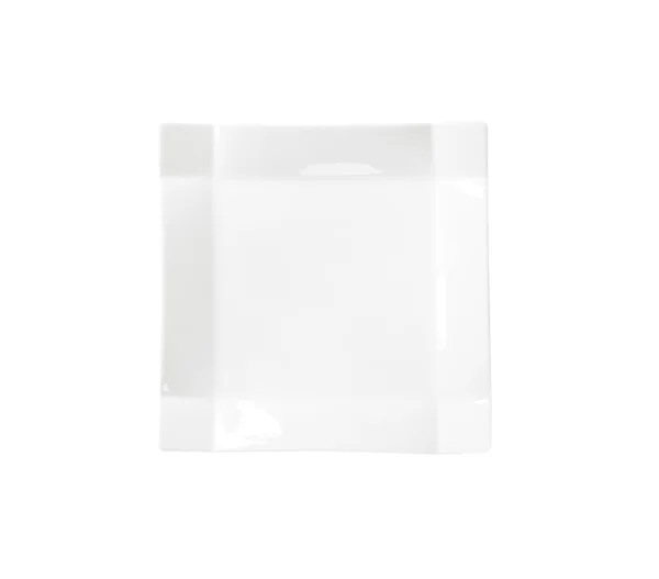 Modern white square plate — Stock Photo, Image