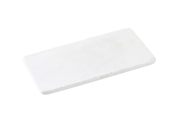 四角形の白い木製カッティング ボード — ストック写真